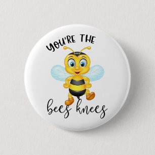 You're The Bees Knees   Valentine's Day 6 Cm Round Badge