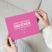 You're The Best Friend By Par Birthday Card