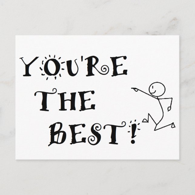 YOU'RE THE BEST! POSTCARD (Front)