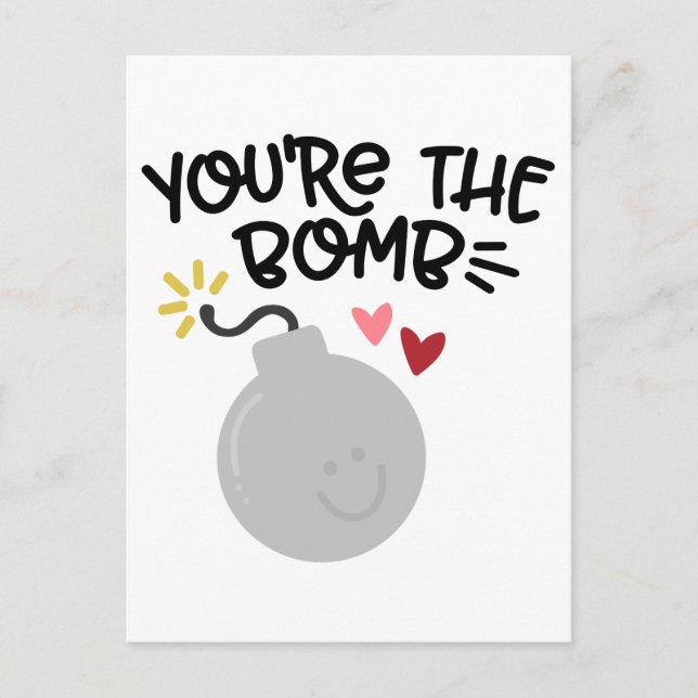 YOU'RE THE BOMB HOLIDAY POSTCARD (Front)