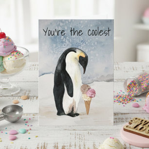 You're the Coolest Penguin Valentine's Day Card