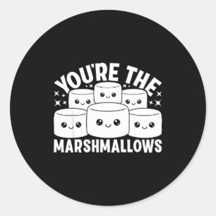 You're The Marshmallows To My Hot Cocoa Valentine' Classic Round Sticker