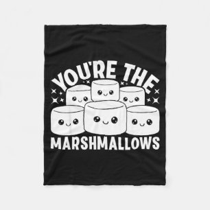 You're The Marshmallows To My Hot Cocoa Valentine' Fleece Blanket