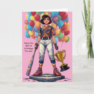 You're the MVP of Birthdays Sports Greeting Card
