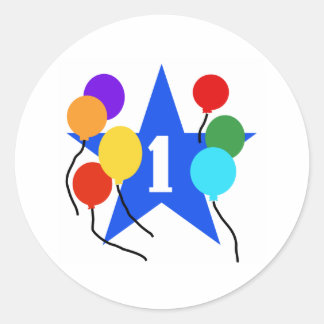 You're the Star 1st Birthday Classic Round Sticker