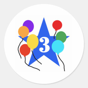 You're The Star 3rd Birthday Classic Round Sticker