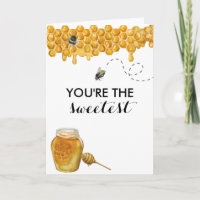 You're the Sweetest Honey Bee Watercolor