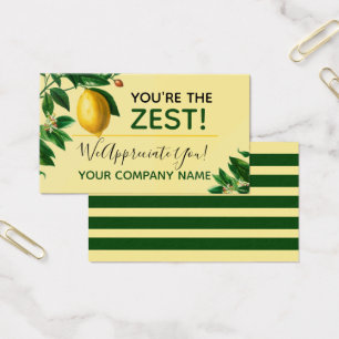 "You're The Zest" Customer Thank You Gift Tags