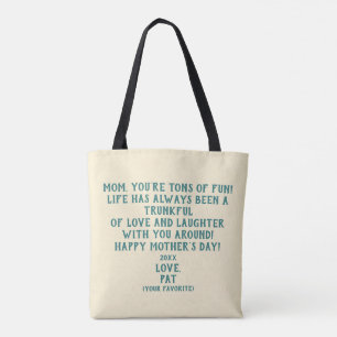 "You're Tons of Fun" Mother's Day Gift Tote Bag