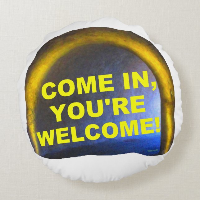 YOU'RE WELCOME! - decorative pillows (Back)