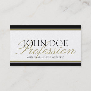 YourJobTitle Gold Script Business Card