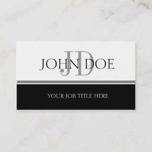 YourJobTitle S Stripe White Business Card