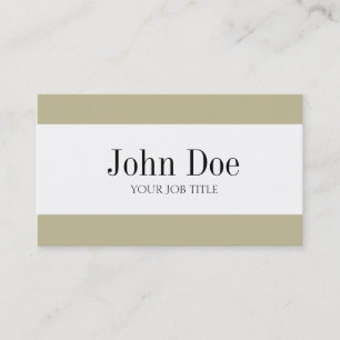 YourJobTitle Tan Stripes Business Card