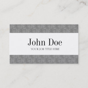 YourJobTitle Textured Blue Marble Stripes White Business Card