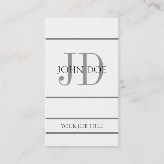 YourJobTitle Vertical W/W Business Card