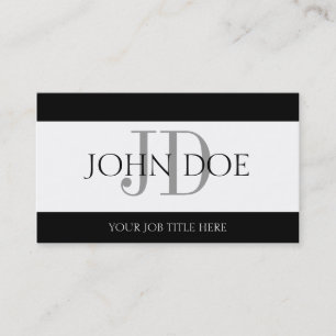 YourJobTitle White Banner Business Card