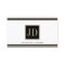YourJobTitle White Blk/Tan Square Monogram Plaque