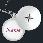 YourName - Custom Sterling Silver Round Locket<br><div class="desc">YourName - Custom Sterling Silver Round Locket</div>