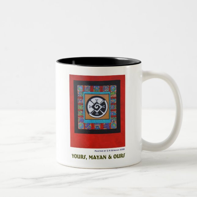 Yours, Mayan & Ours Z Two-Tone Coffee Mug (Right)