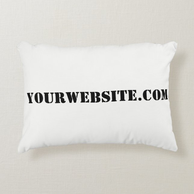 YourWebSite.com Decorative Cushion (Front)