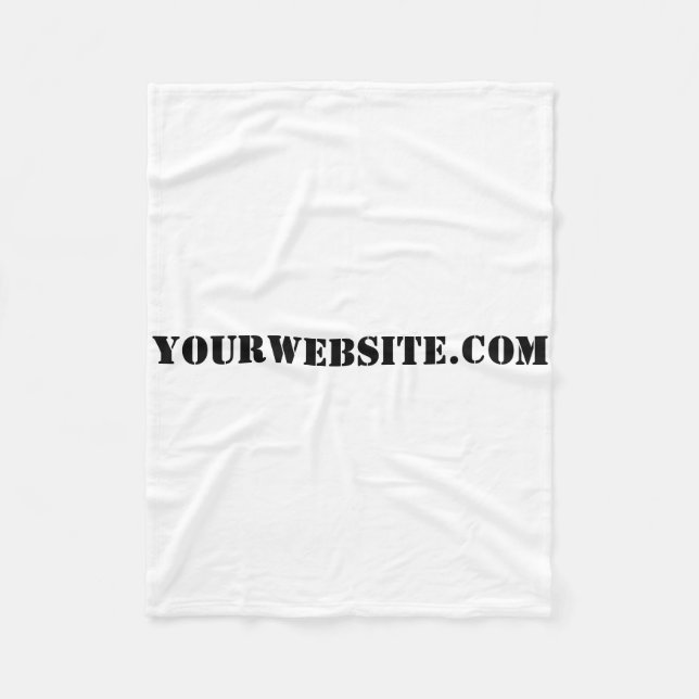 YourWebSite.com Fleece Blanket (Front)