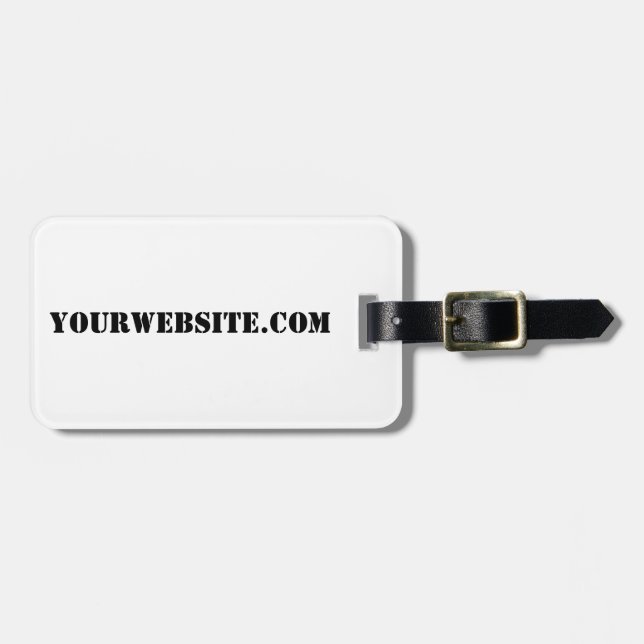 YourWebSite.com Luggage Tag (Front Horizontal)