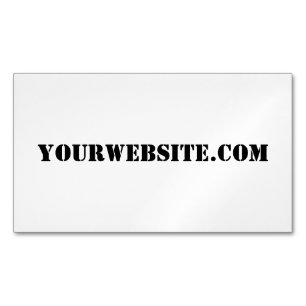 YourWebSite.com Magnetic Business Card
