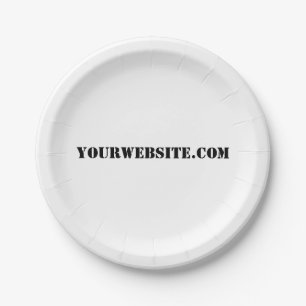 YourWebSite.com Paper Plate
