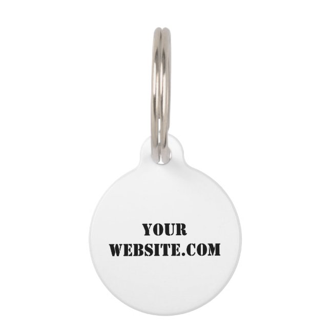 YourWebSite.com Pet Tag (Front)