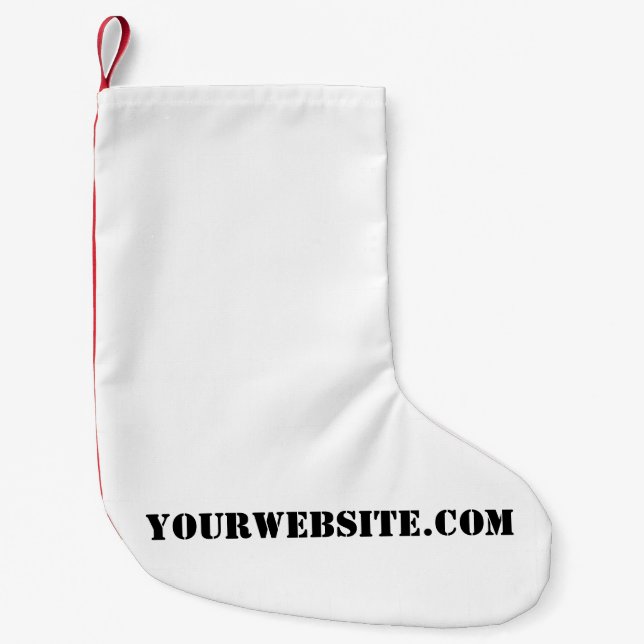 YourWebSite.com Small Christmas Stocking (Front)