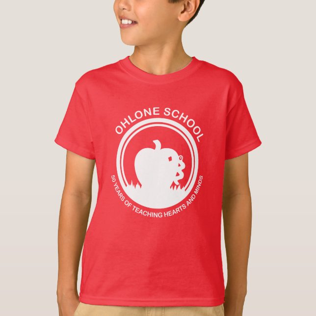 Youth Apple T-Shirt Red (Front)
