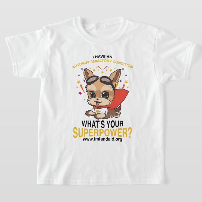 Youth Autoinflammatory Superpower T-Shirt (Laydown)