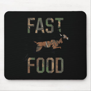 Youth Boys Camo Deer Hunting Fast Food Funny Hunti Mouse Pad