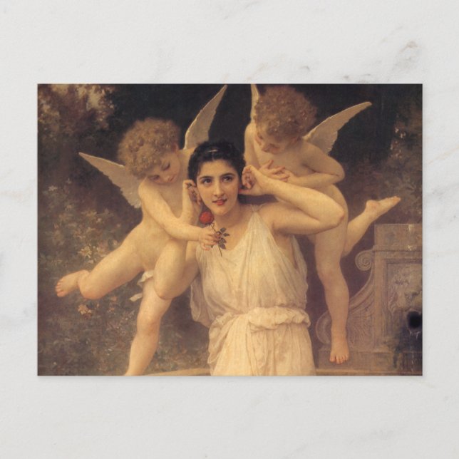 Youth by Bouguereau, Victorian Angels Portrait Postcard (Front)