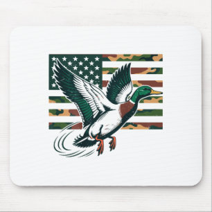 Youth Camo Mallard Duck Hunting Camouflage America Mouse Pad