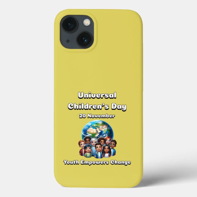 Youth Empowers Change. Universal Children's Day.  Case-Mate iPhone Case (Back)
