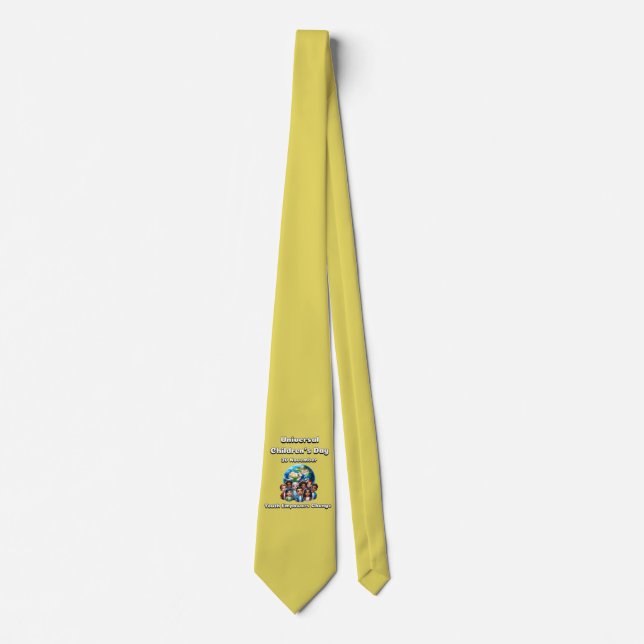 Youth Empowers Change. Universal Children's Day.  Tie (Front)