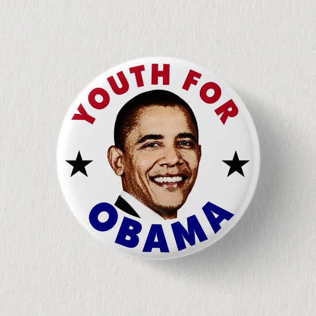 Youth For Obama Button (Front)