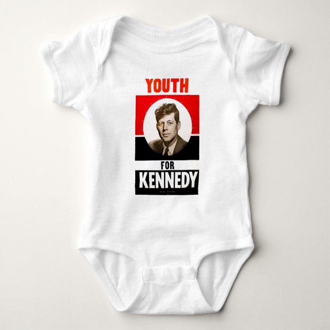 Youth for President John F. Kennedy Baby Bodysuit (Front)