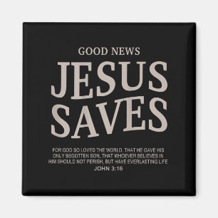 Youth Good News Jesus Save Funny Christian Godson Magnet