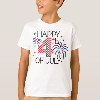 Youth Happy 4th of July T-Shirt