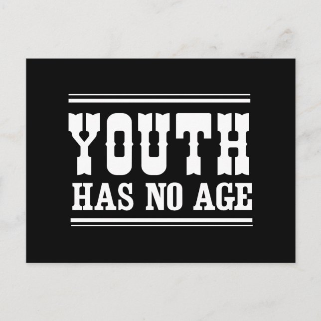 Youth Has No Age Postcard (Front)