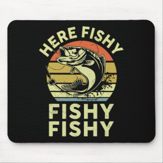 Youth Here-fishy Shirt Kids Toddler Men Funny B Fi Mouse Pad