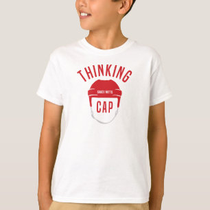 Youth Hockey Helmet Thinking Cap T-Shirt