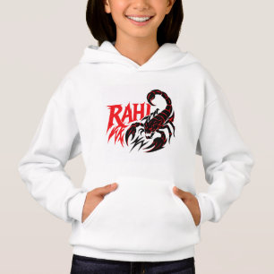 Youth Hoodie Featuring a Bold Scorpion Design
