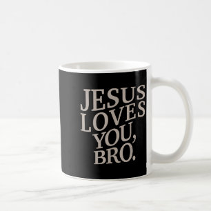 Youth Jesus Loves You Bro Funny Christian Boy Kids Coffee Mug