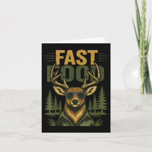 Youth Men Fast Food Camo Deer Hunting Boy Teen Hun Card