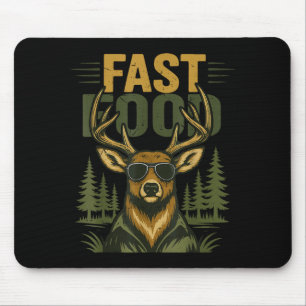 Youth Men Fast Food Camo Deer Hunting Boy Teen Hun Mouse Pad