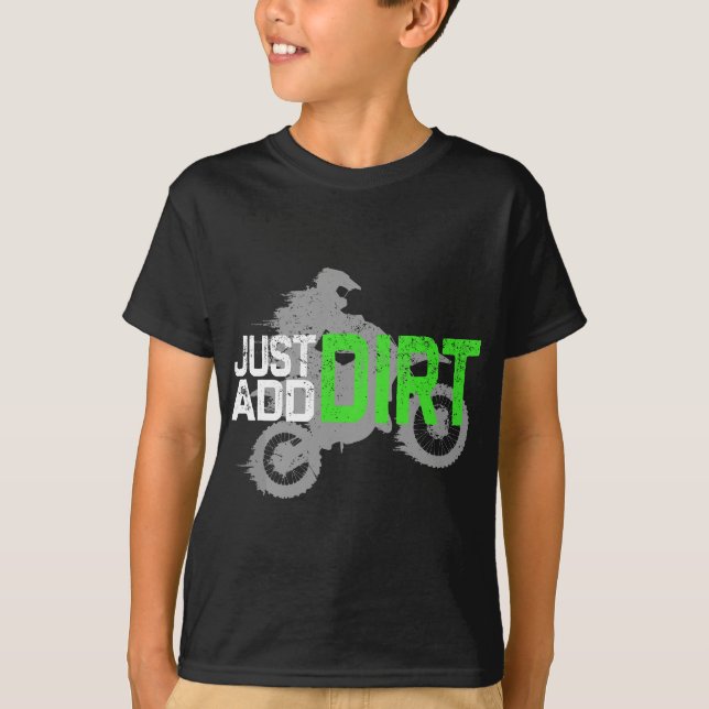 Youth Motocross, Boys Dirt Bike, Dirtbike,  Dirt B T-Shirt (Front)