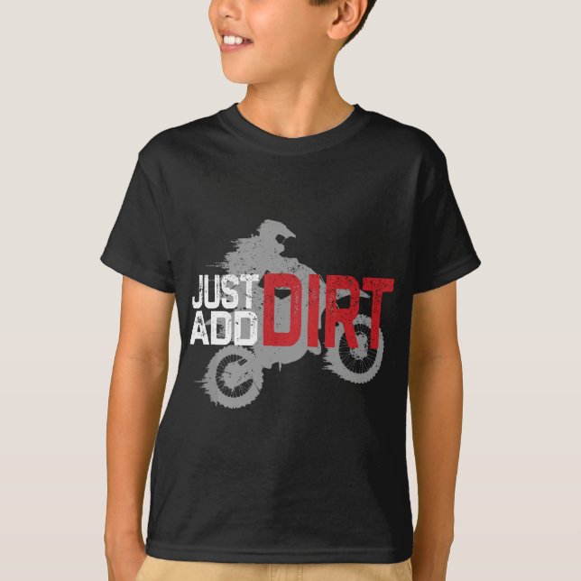 Youth Motorcross, Boys Dirt Bike, Dirtbike,  Dirt  T-Shirt (Front)